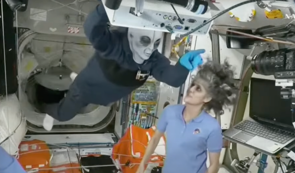 'Alien' spotted on board ISS before stranded astronauts Suni and Butch ...