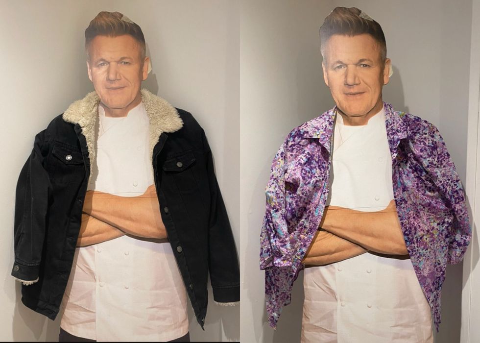 Dog walker uses lifesize Gordon Ramsay cardboard cutout to sell items on Vinted