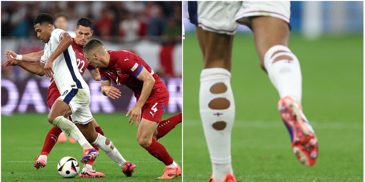 Why do footballers cut holes in their socks? | indy100