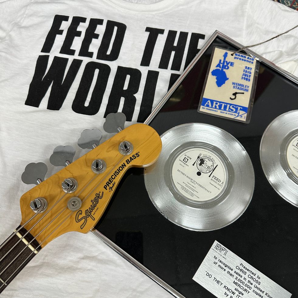 Memorabilia from Ultravox’s Live Aid performance to be auctioned