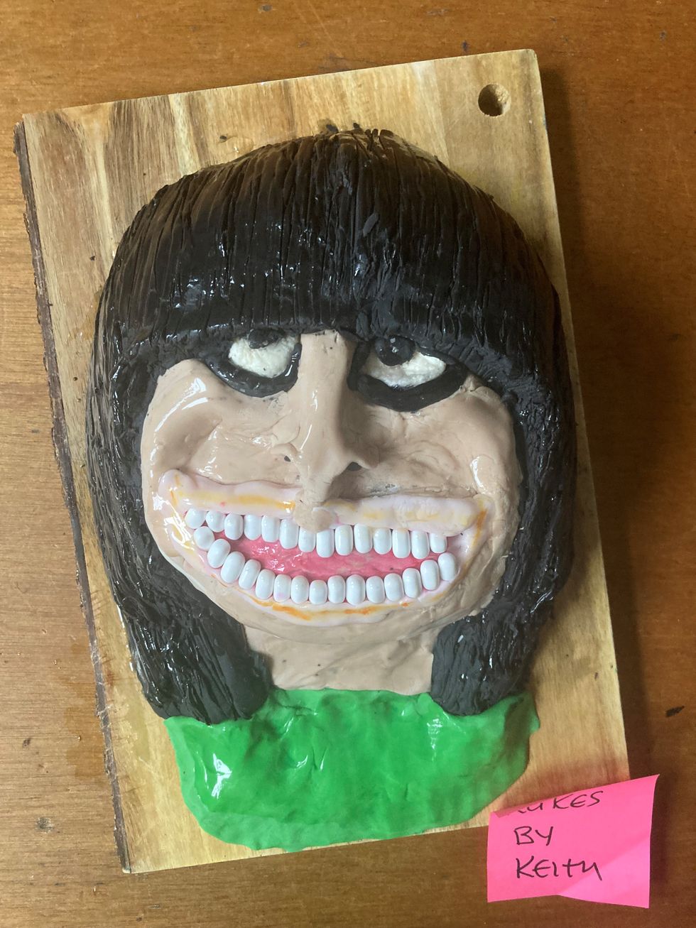 Man creates ‘crazy’ Claudia Winkleman caricature cake