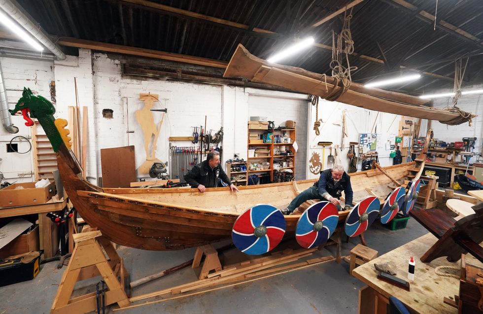 Military veterans complete Stormbird Viking longboat