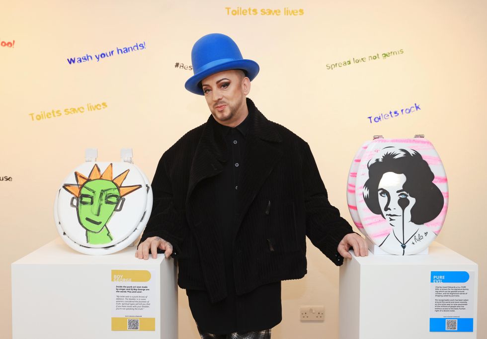 Toilet seats designed by Boy George and Harry Hill to be auctioned for WaterAid