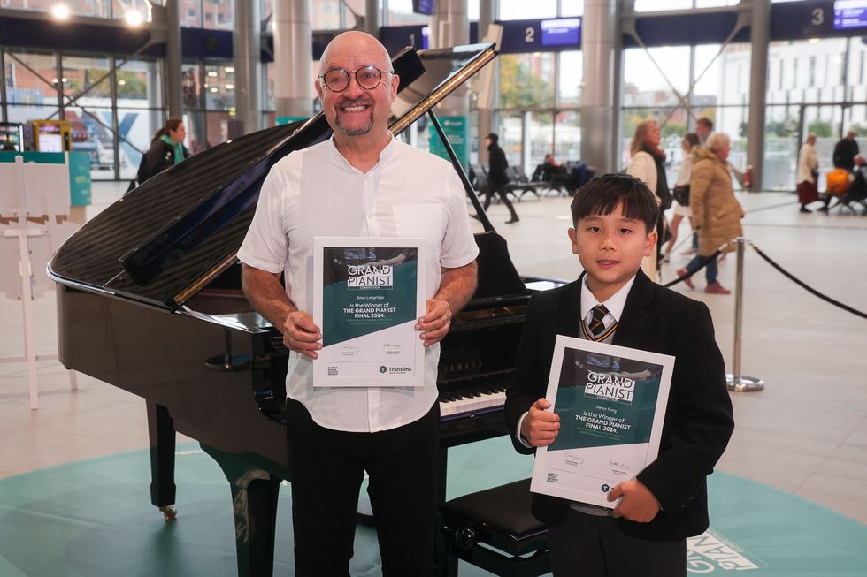 Boy, 10, and aid worker triumph in piano contest at Grand Central Station