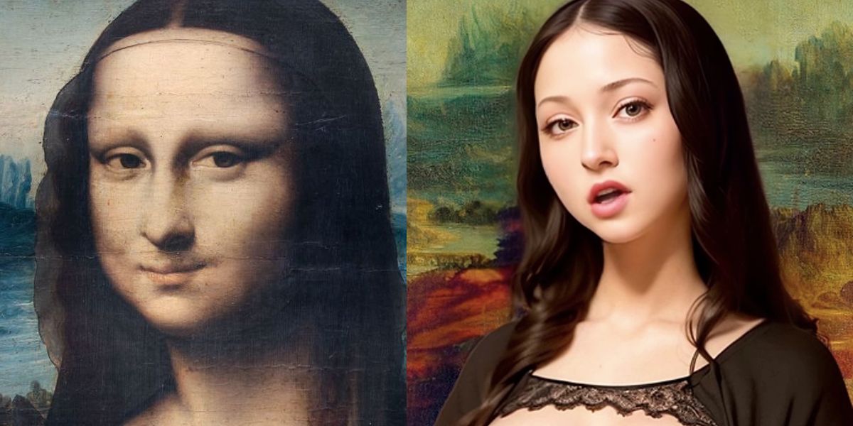 Bf Hd Monalisa - AI generated modern Mona Lisa slammed for catering to the 'male gaze' |  indy100