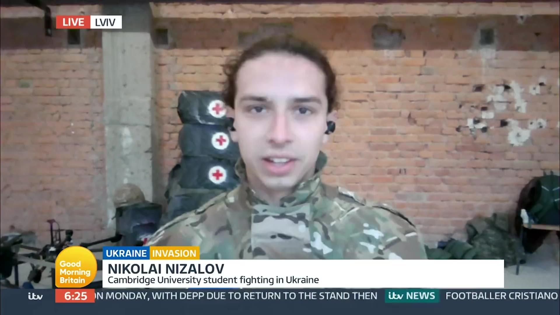 Ukraine: Cambridge University student Nikolai Nizalov explains why he is helping to fight in war