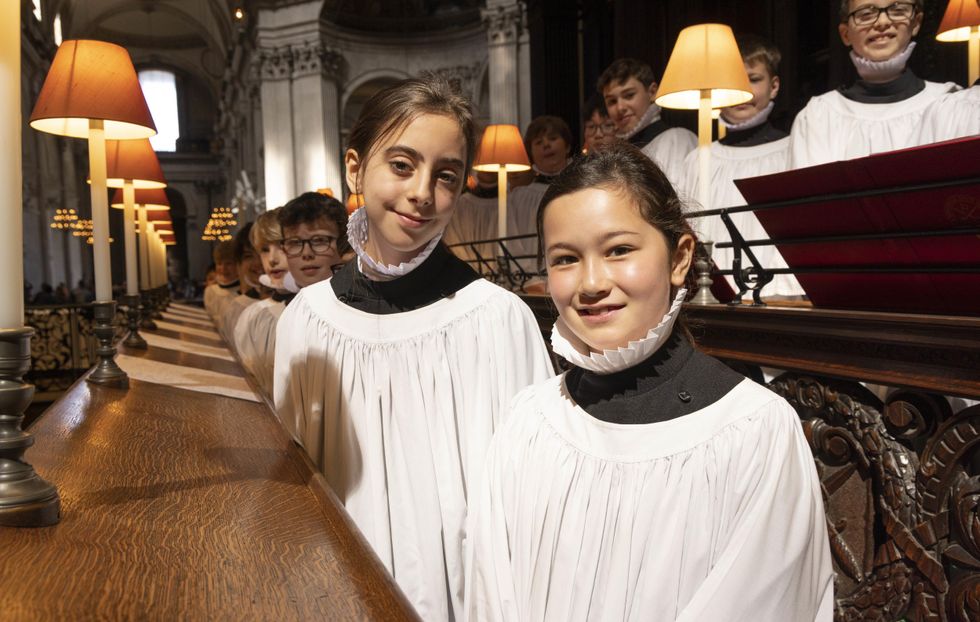 Girls join the St Paul’s Cathedral Choir for the first time