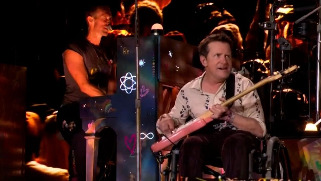 'Unforgettable moment' as Michael J Fox makes surprise Coldplay Glastonbury appearance