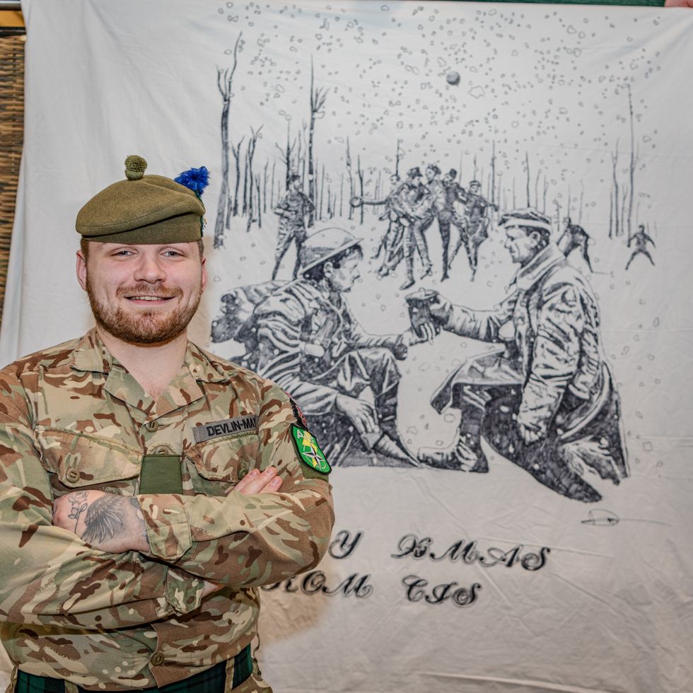 Soldiers keep wartime tradition alive with festive blanket competition