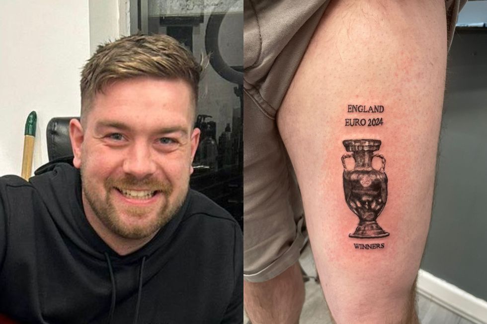 England supporter declares confidence in Euros win with tattoo… before ...