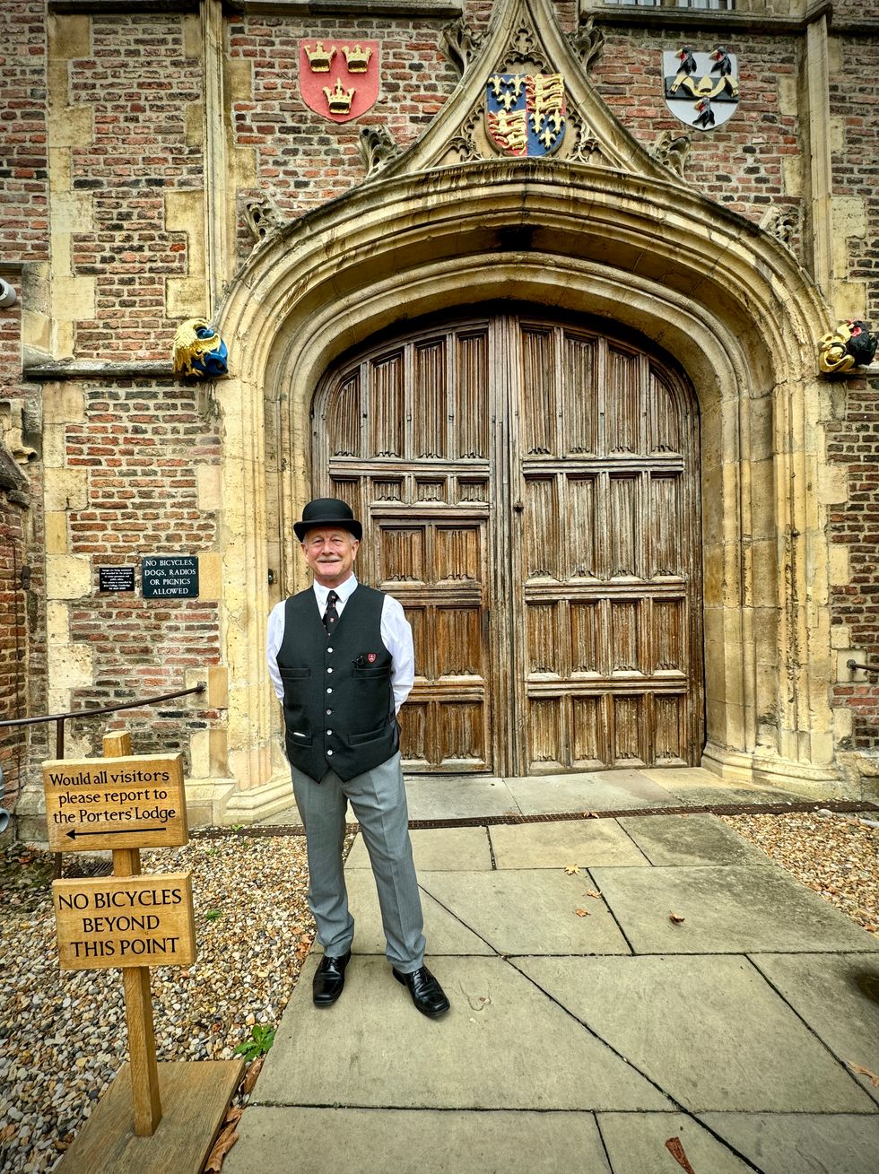 Father ticks off ‘bucket list wish’ by spending day as a Cambridge porter