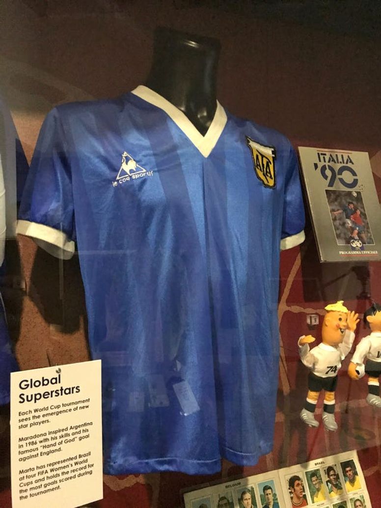 Soccer: Maradona's 'Hand of God' World Cup jersey sells for record