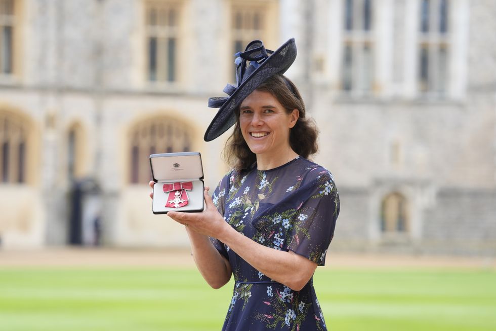 Ultra-runner Jasmin Paris hails female role models in sport as she collects MBE