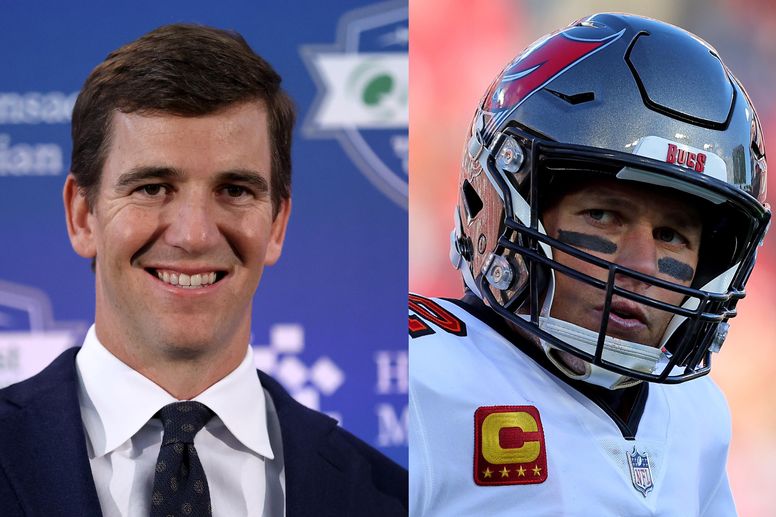 Eli Manning gives glimpse into retirement while receiving Bart