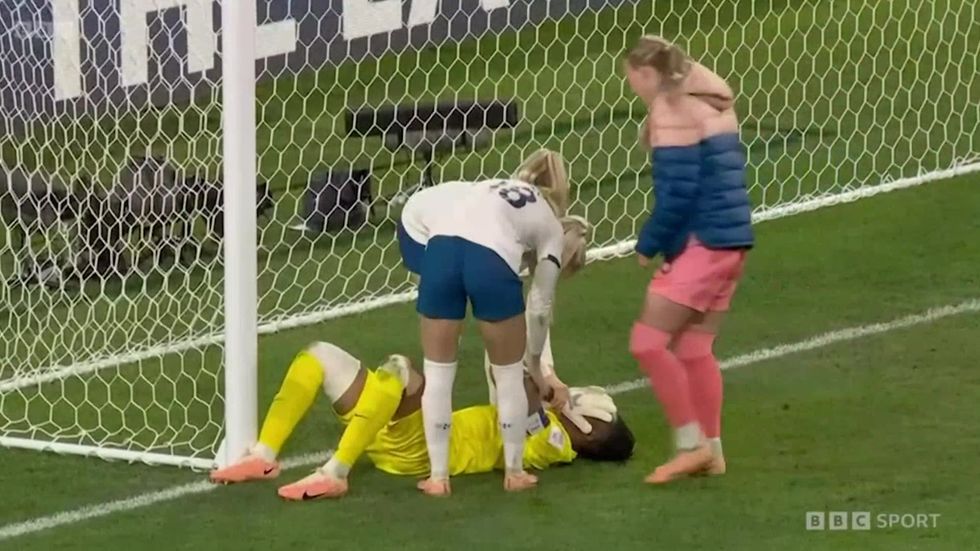 A step too far. Lauren James shown a red card in England's Women's