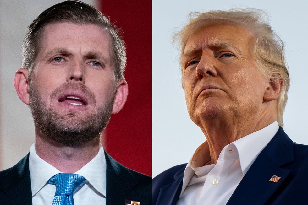 Eric Trump shares bad AI image of his father's heroic return to New ...