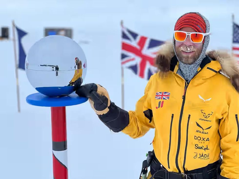 Briton becomes first disabled person to ski solo and unsupported to South Pole