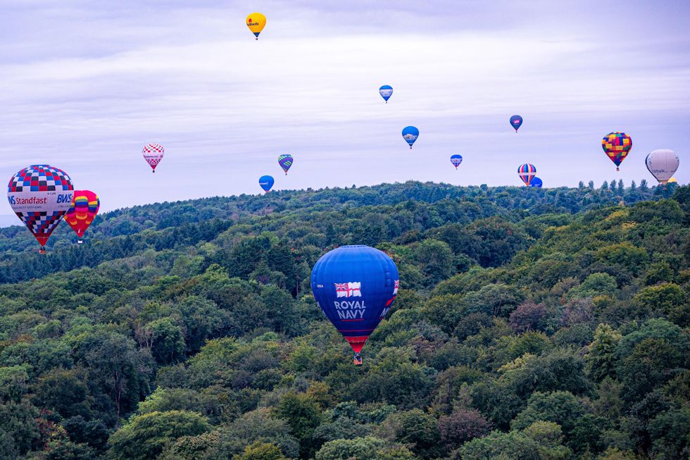 In pictures: Up, up and away – Hot air balloons add colour to Bristol skyline