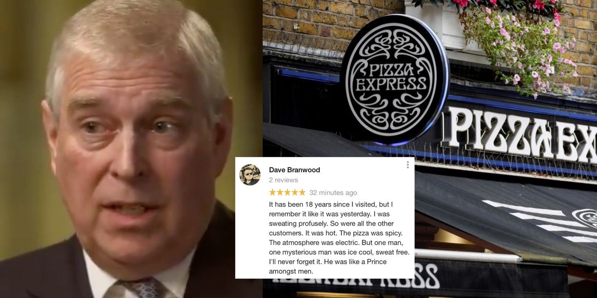 Prince Andrew: Woking's Pizza Express flooded with fake reviews following  BBC interview | indy100 | indy100