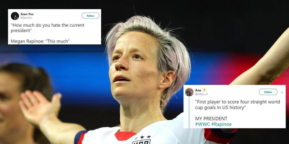 Womens World Cup Megan Rapinoes Celebration Becomes Anti Trump Meme Indy100 Indy100 