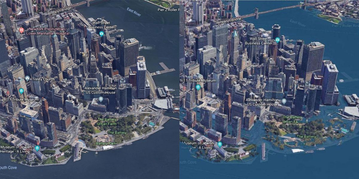 These beforeandafter maps reveal how devastating climate change could