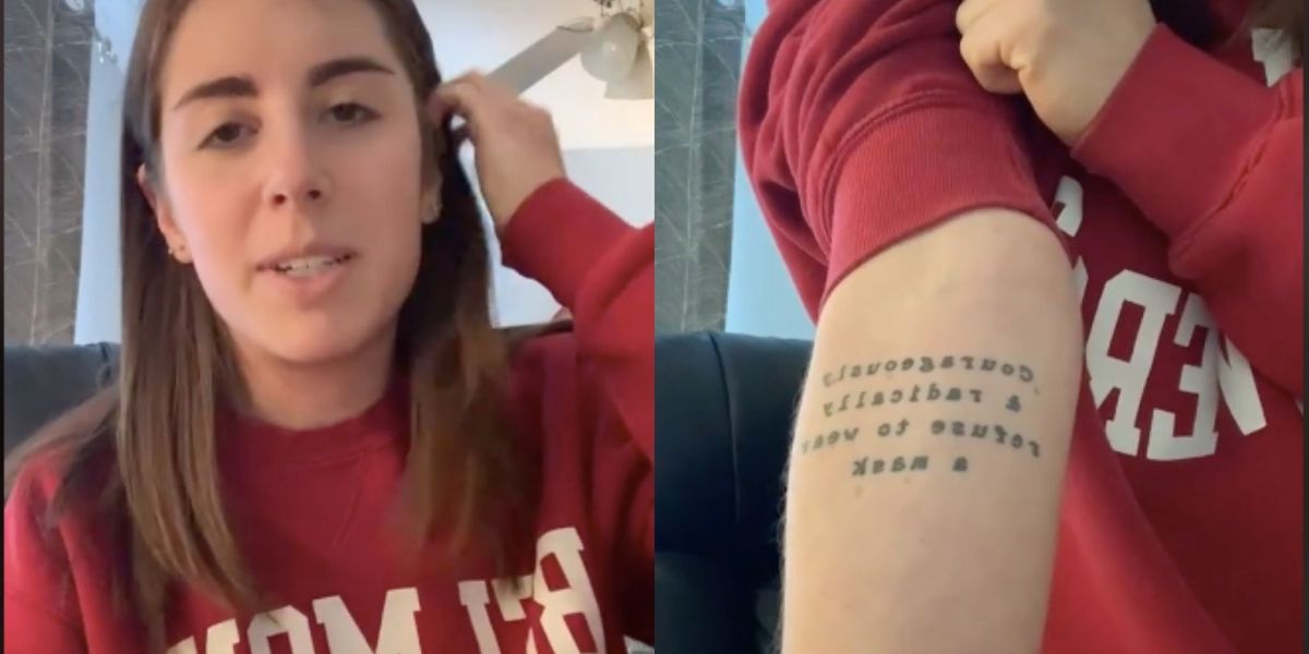 Kentucky woman goes viral for 'bad timing' of pre-pandemic tattoo