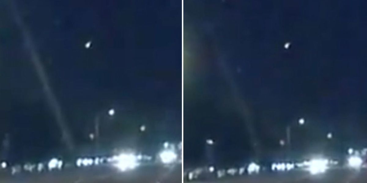 Dashcam footage captutes part of Draconid meteor shower in San Diego