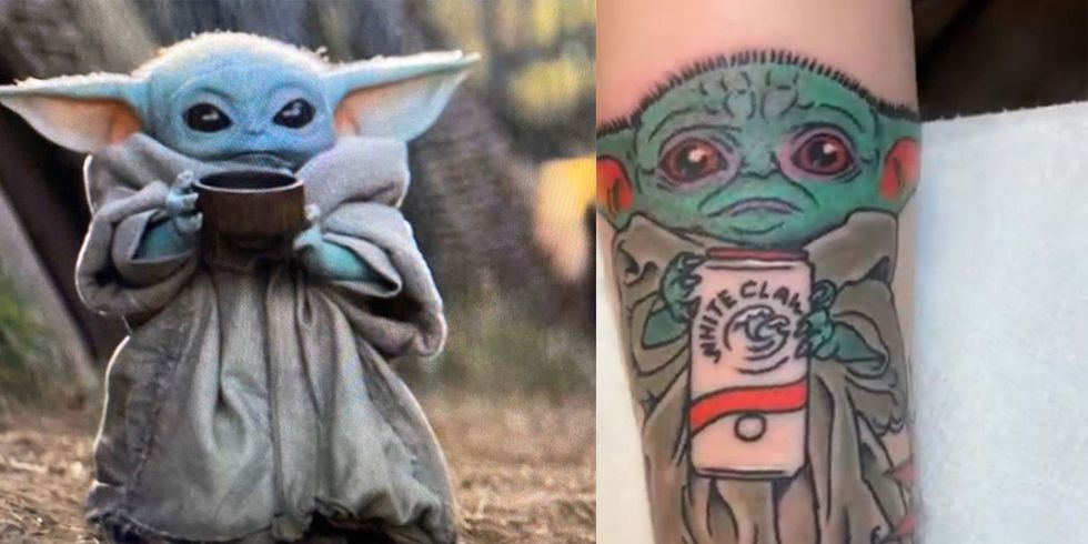 Guy Who Got New York 'Baby Yoda' Meme Tattoo Explains Why He Did It