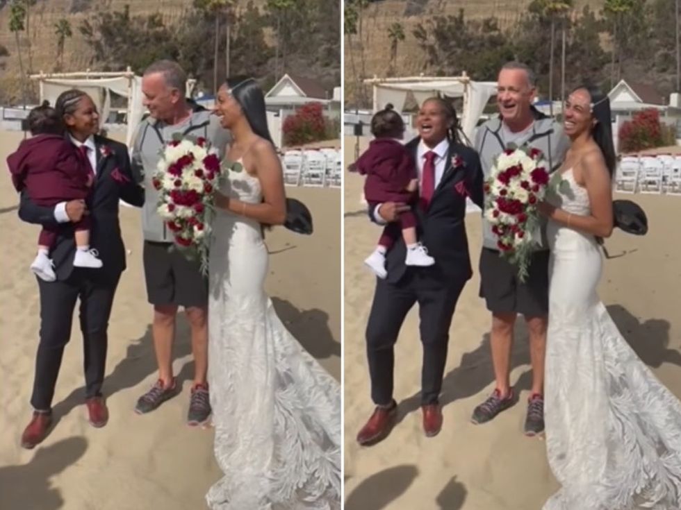 Tom Hanks 'crashes' beach wedding in Santa Monica – KRON4