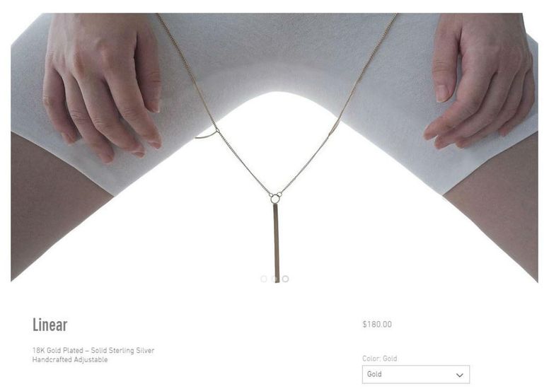 This thigh gap jewellery is calling out unattainable body