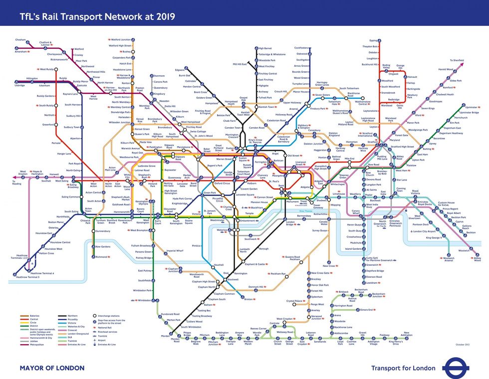 What the tube map was supposed to look like by 2016 | indy100 | indy100