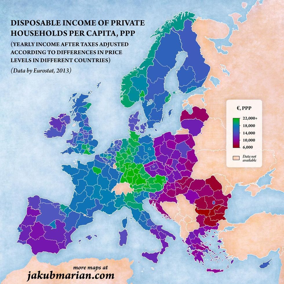 The wealthiest countries in Europe, mapped indy100 indy100