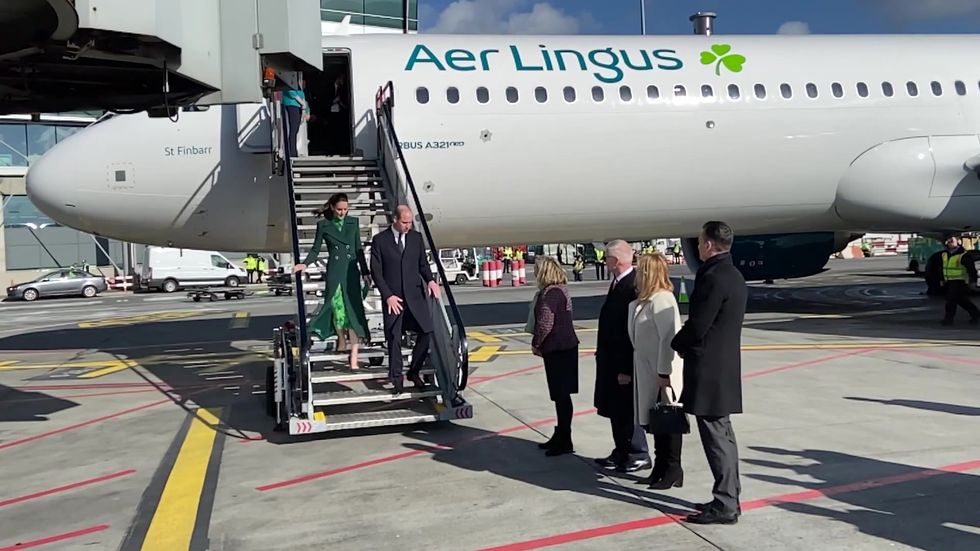 Duke and Duchess of Cambridge arrive in Ireland