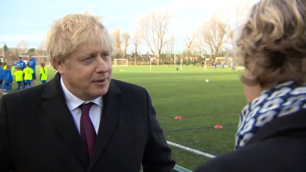 Boris Johnson grilled by reporter over Tory youth cuts