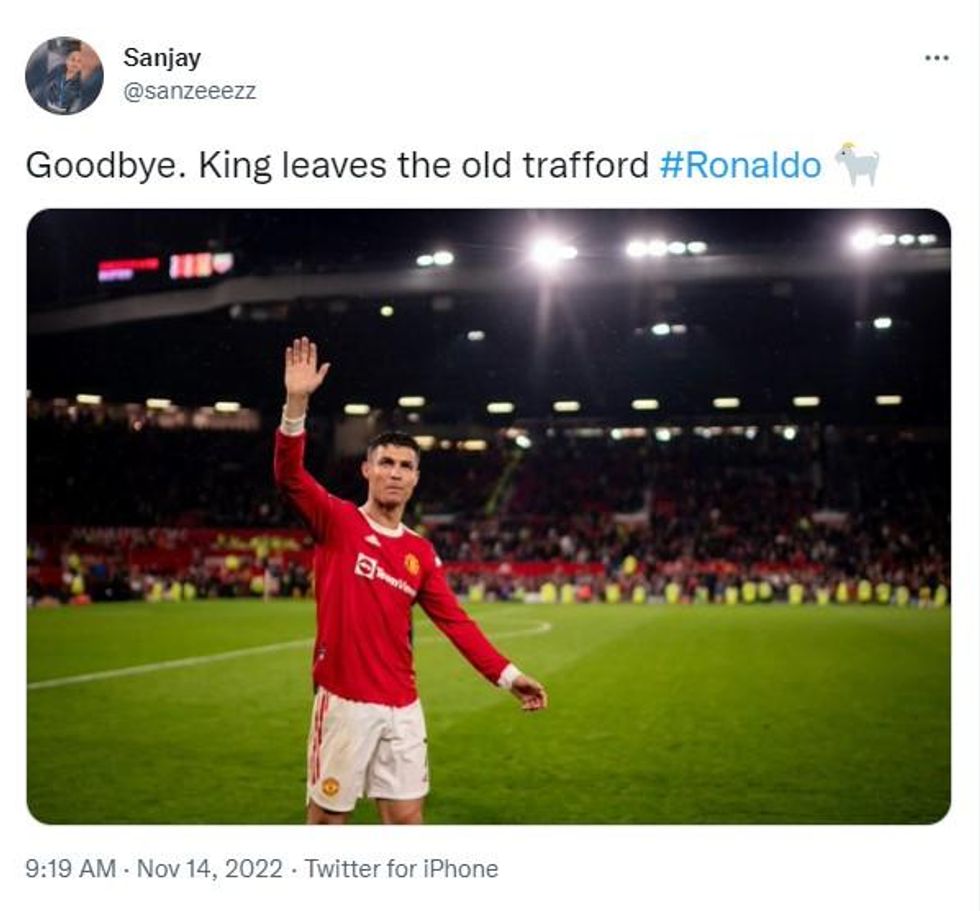 Man Utd Fans Are Saying Goodbye To Ronaldo Following Explosive Piers Morgan Interview Indy100