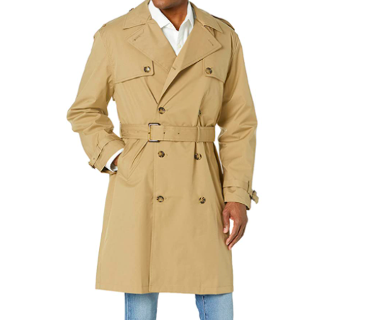 London Fog Men’s Double Breasted Stretch Trench Coat | indy100