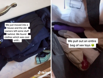 Couple find very X rated bag of goods left behind by previous