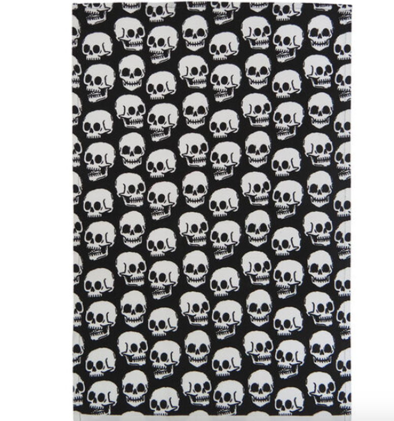 MR FIVE 100 Sheets Halloween Tissue Paper Bulk 20 x 14 White with Black  Skull Spider Web Pattern Tissue Paper Black Halloween Tissue Paper for Gift