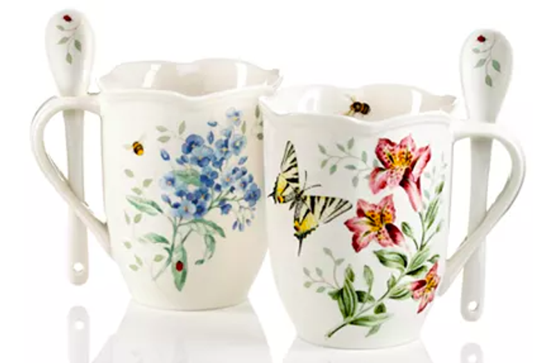 Lenox on sale butterfly mugs