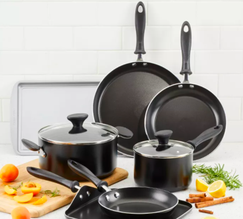 Farberware Reliance 8 Aluminum Nonstick Frying Pan Black : Target