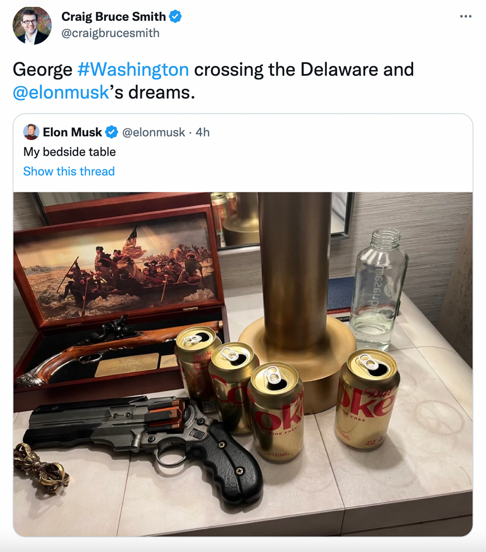 elon-musk-tweets-photo-of-gun-on-bedside-table-and-people-are-concerned