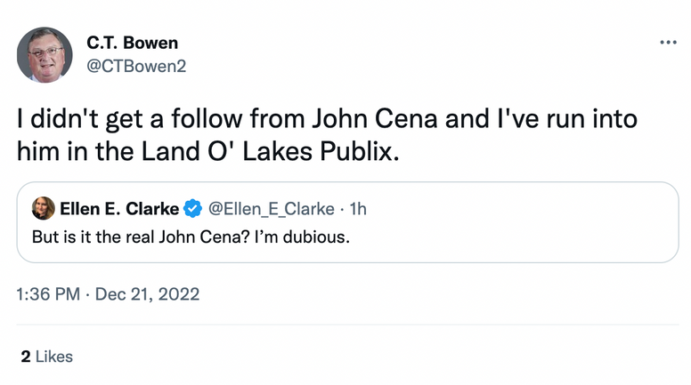 Why does John Cena follow so many people on Twitter? Possible hack