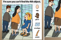 Can you find the fourth object in this picture? No one can find 