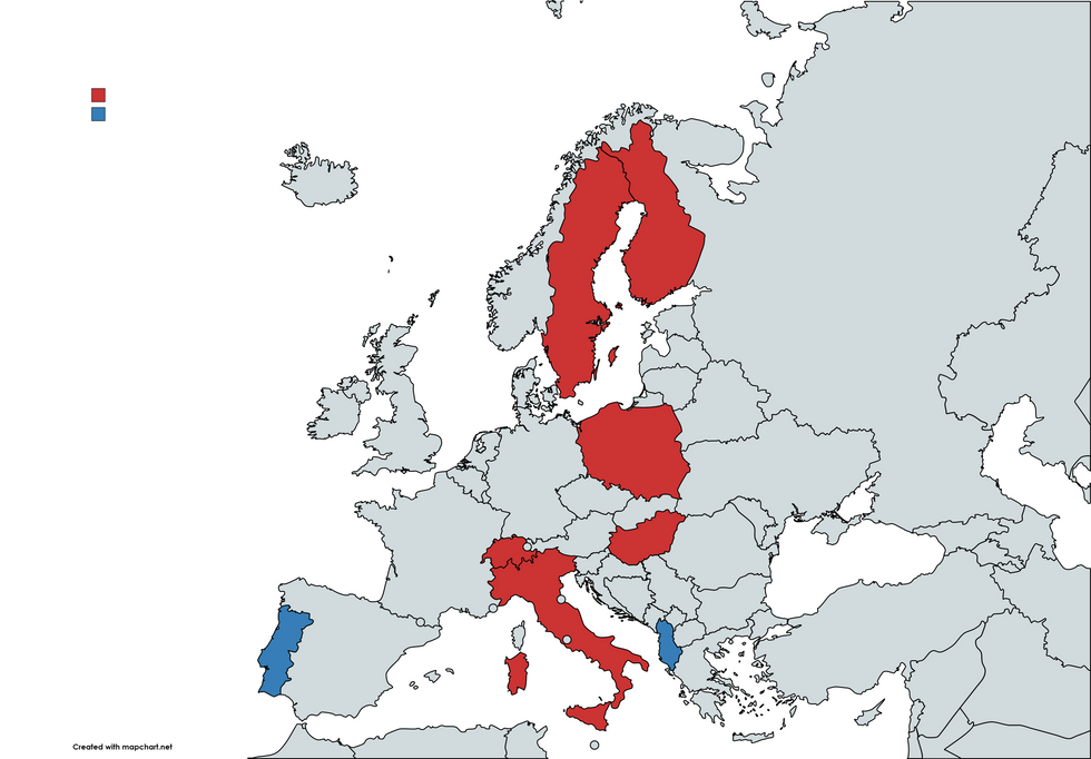 A map of every far right or far left government in Europe | indy100