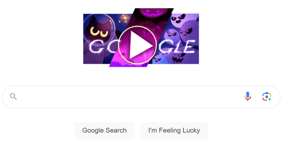 Why is today's Google Doodle about the Magic Cat Academy Halloween