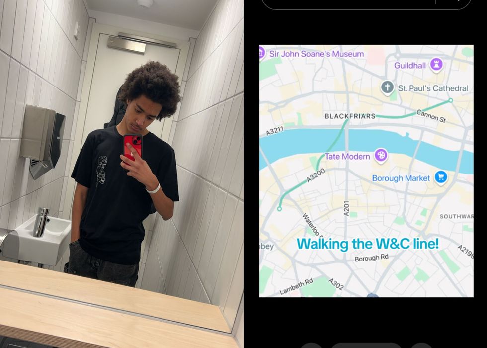 GCSE student, 16, aims to ‘walk whole of London’ after Tube line hikes go viral