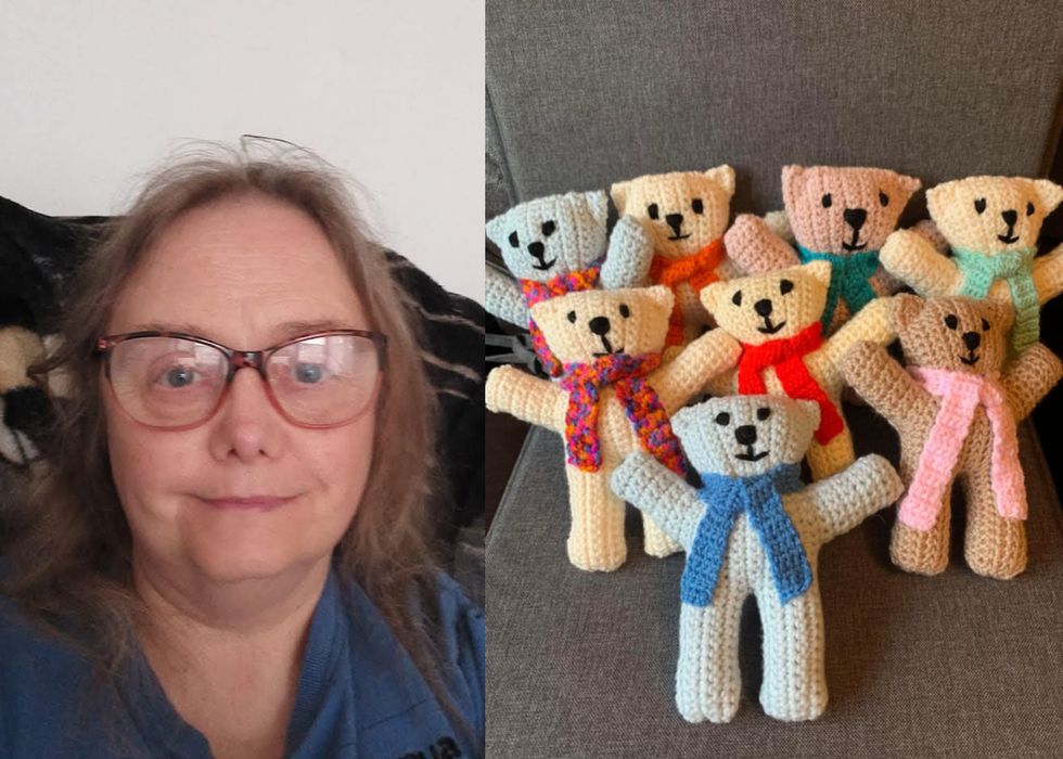 Craft group creates teddies to provide solace for thousands of vulnerable people