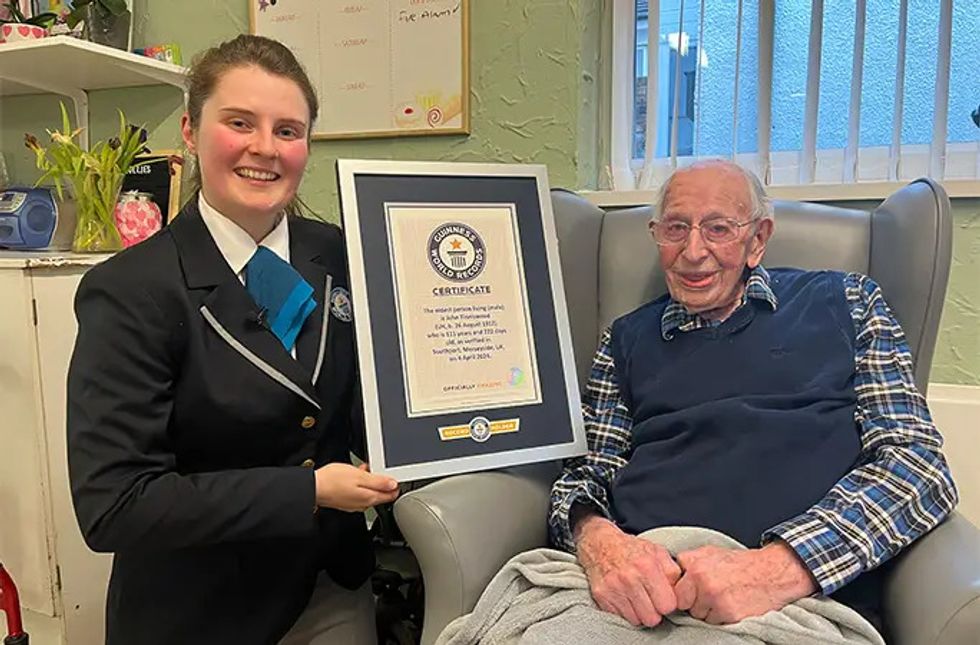 ‘It’s pure luck’: Briton takes title as world’s oldest man | indy100