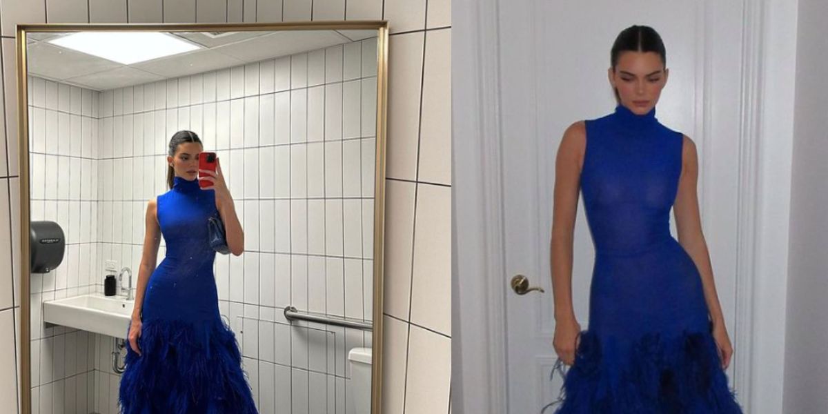 Kendall Jenner stuns NYC with a see-through blue dress, fuels Bad
