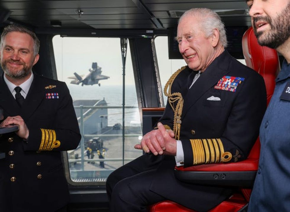 HMS Prince of Wales returns to port after hosting the King at sea | indy100